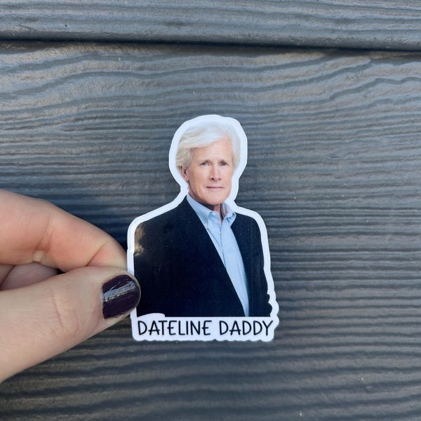 Dateline Daddy Keith Morrison sticker