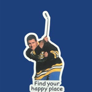 Find Your Happy Place Sticker, Funny Comedy Movie, Happy Gilmore Sticker