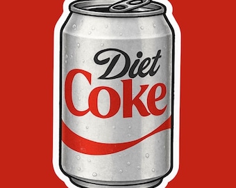 Diet Coke Can Sticker
