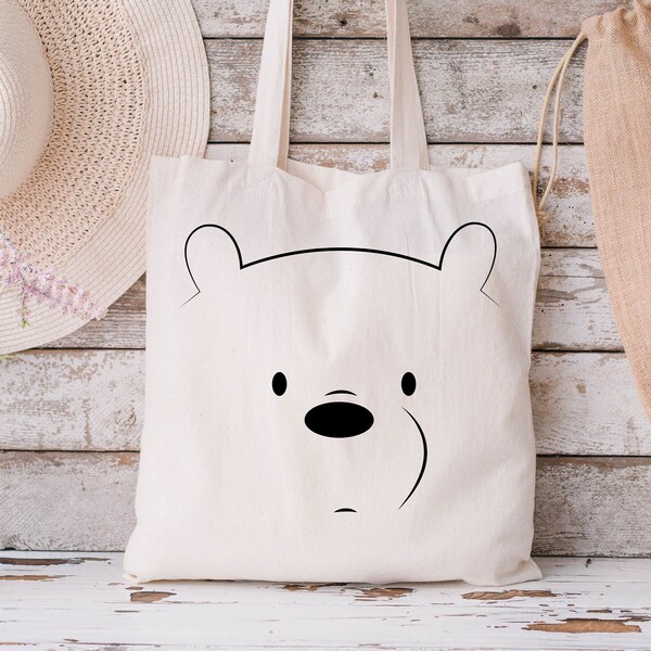 Bear Tote Bag Etsy