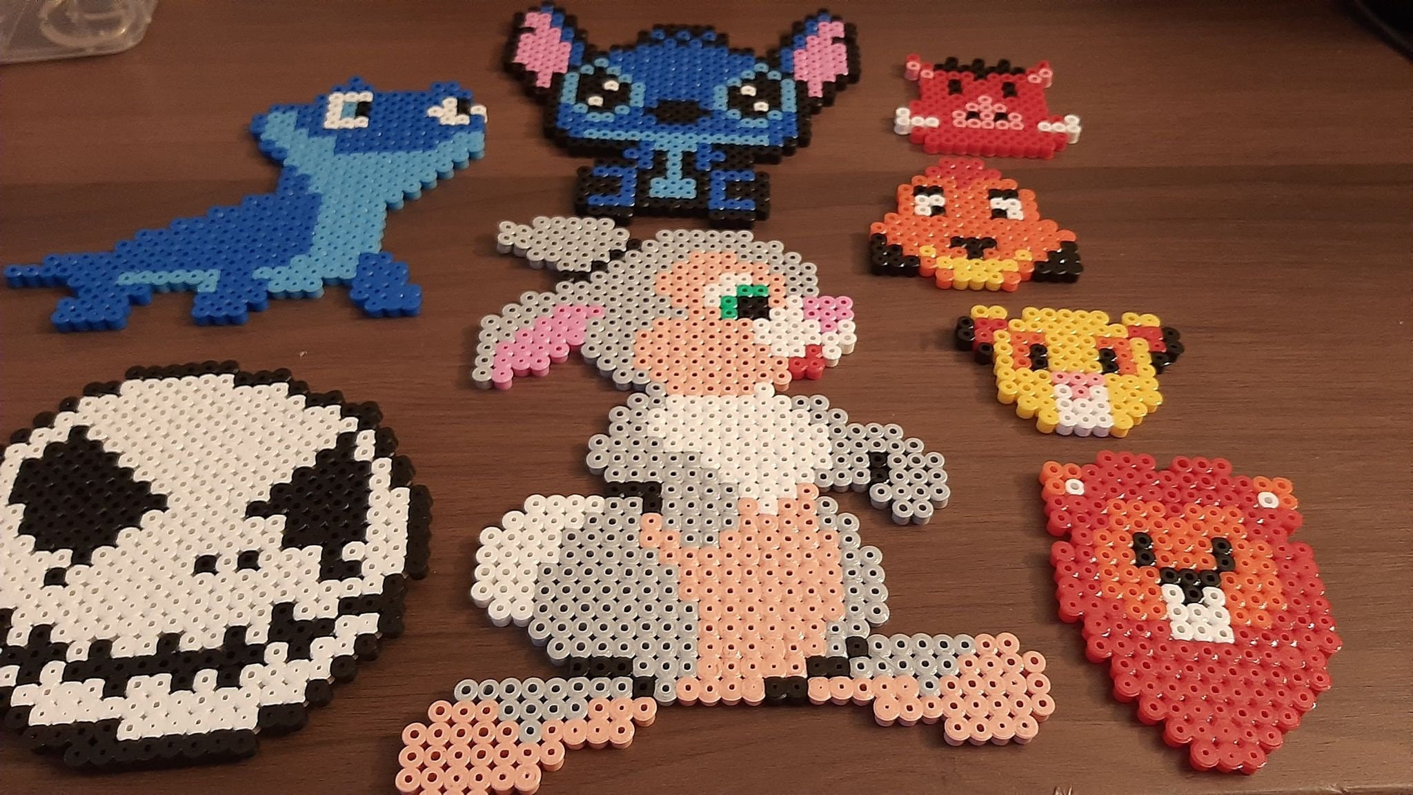 Pixel Art Disney Lion King Jack Skellington Stitch Bruni Etsy