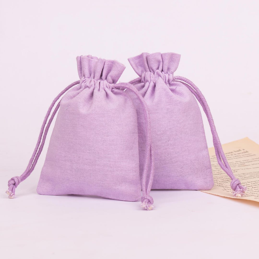 100 Natural Cotton Drawstring Pouches | Custom Logo Bags | Bulk Jewelry ...