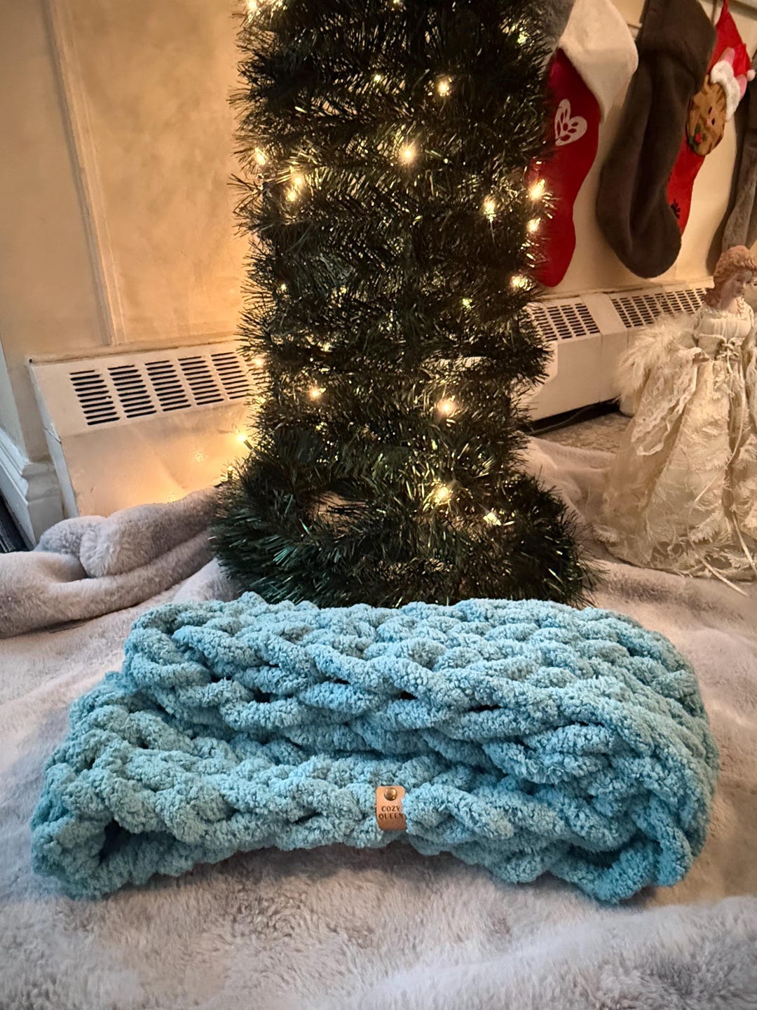 Cozy Hand Knit Infinity Scarf / Headband - Etsy