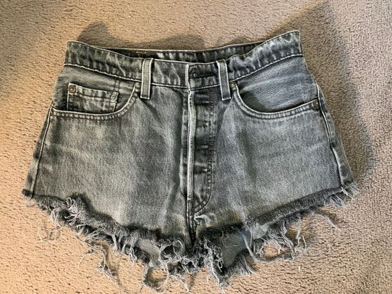 Vintage Levi’s Black Denim Shorts