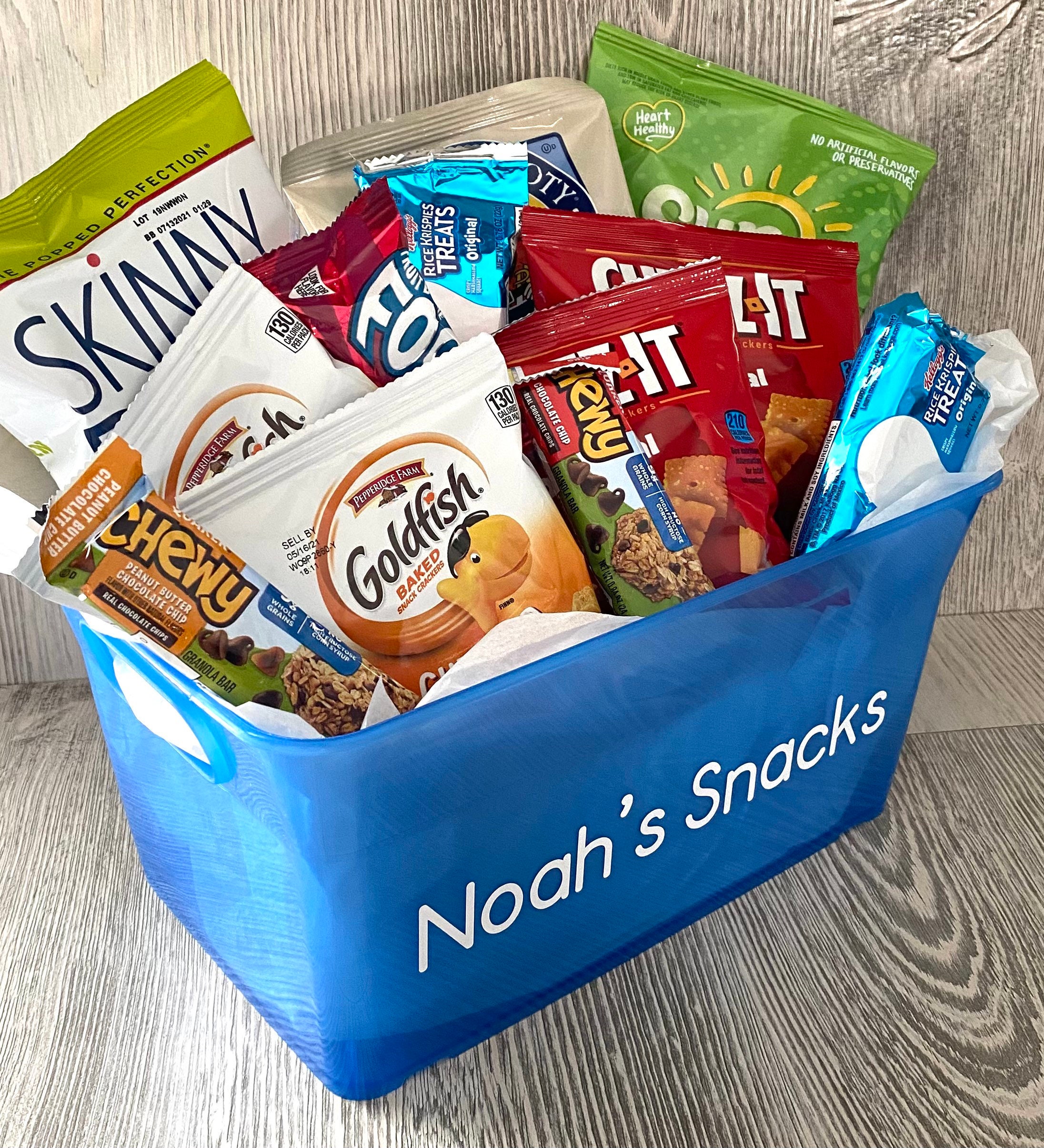 Kids Personalized Snack Basket Snack Basket Gift Basket Etsy