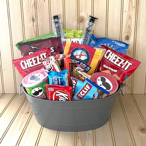 Snack Basket Gift Basket of Snacks Large Snack Basket - Etsy
