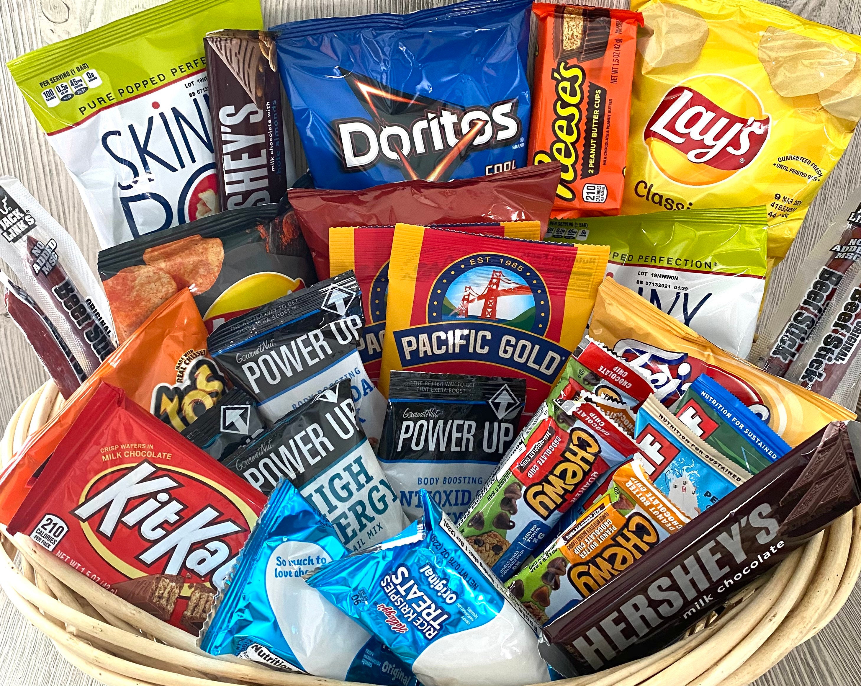 Snack Basket Snack Gift Basket Large Snack Basket Care Etsy