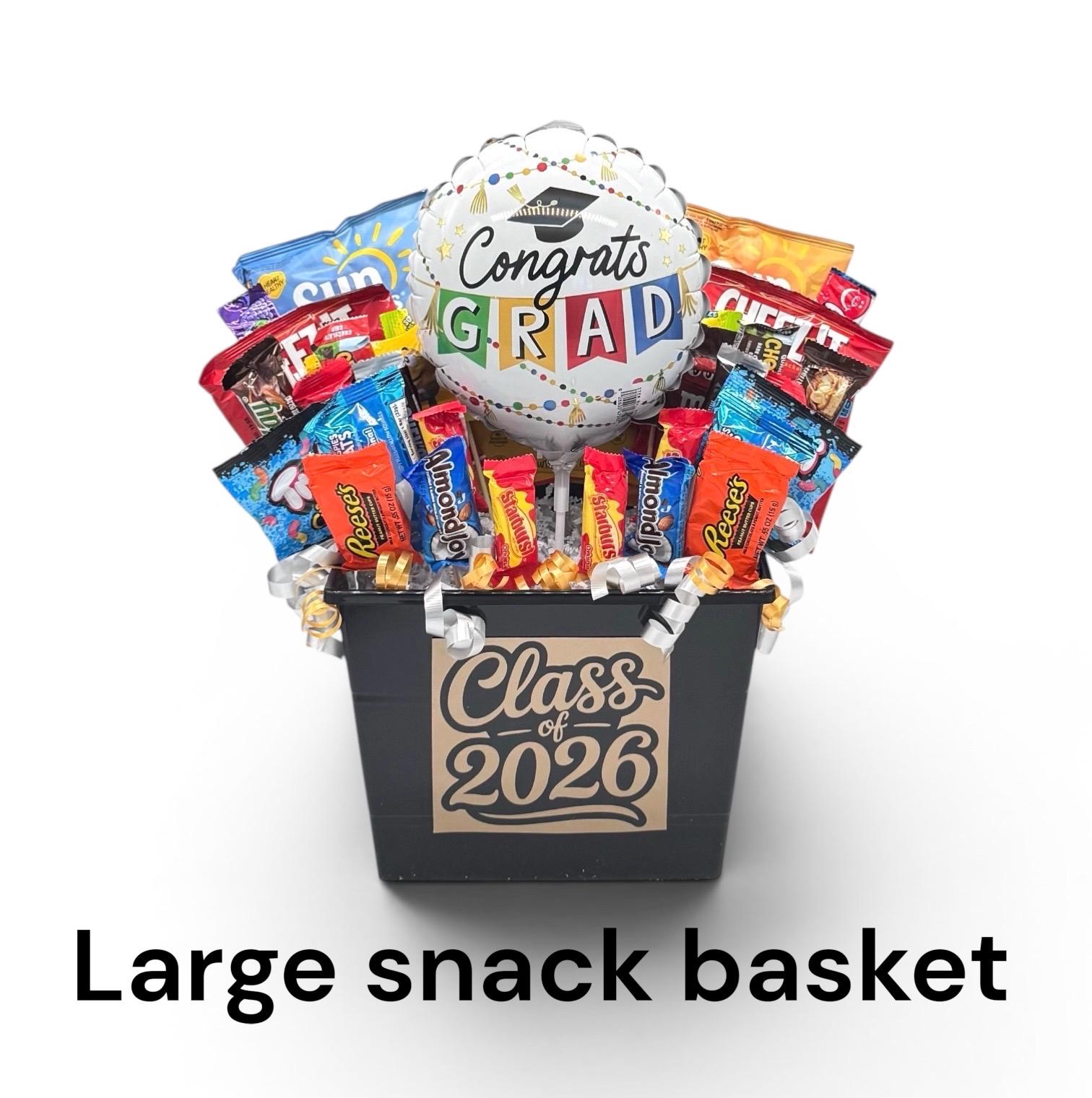 Snack Container Graduation Graduation Snack and Candy Bouquet, Graduation Gift of Snacks Candy and ...
