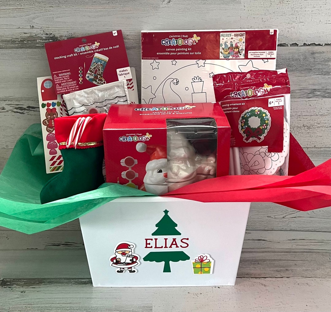 Kids Personalized Gift Basket Kids Christmas Gift Basket Etsy