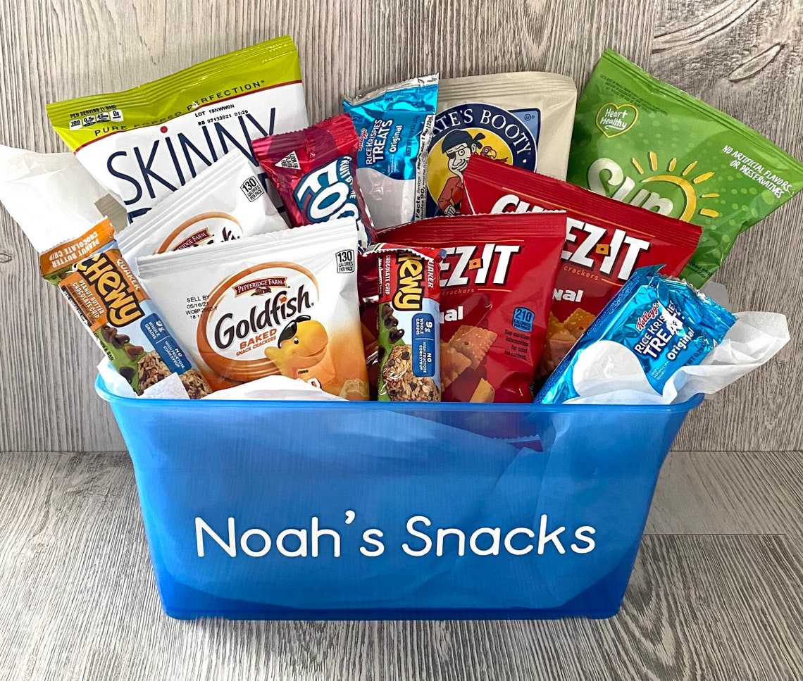 Kids Personalized Snack Basket Snack Basket T Basket Etsy