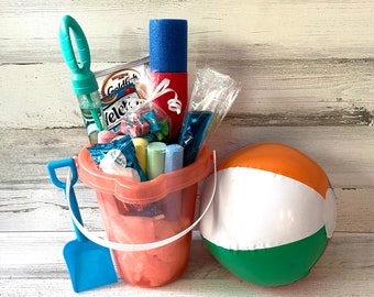 Summer Toys and Snacks, Summer Gift Basket, Kid Gift Basket, Summer Gift,