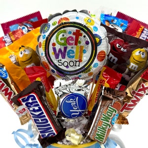Get Well Candy Bouquet Mug With Balloon - Etsy