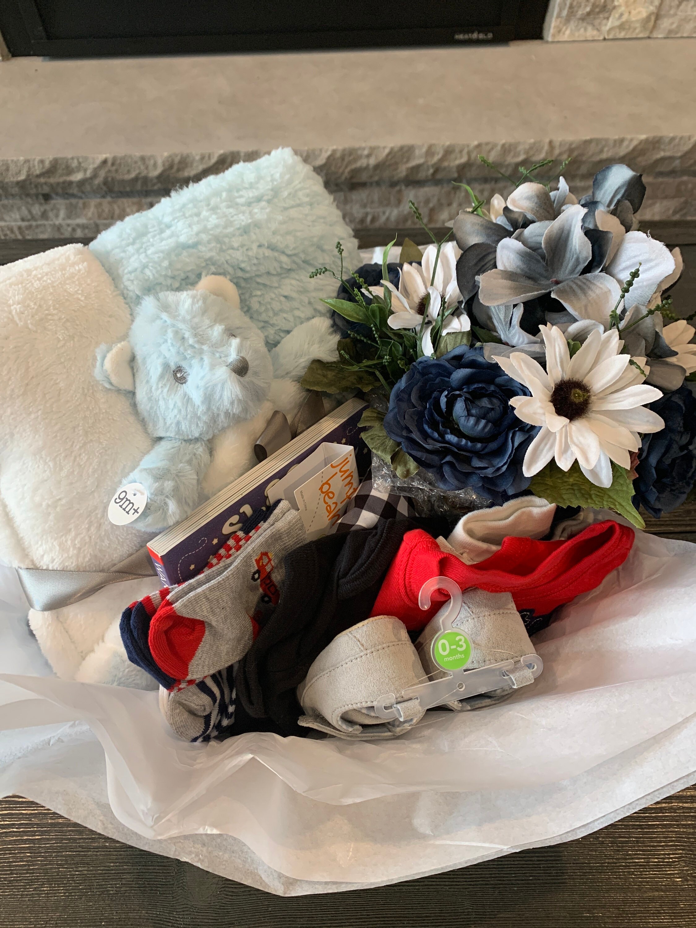 Baby boy gift basket new baby gift basket gift basket baby Etsy