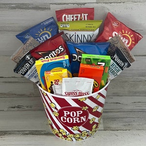 Movie Night Snack Basket, Gift Basket, Family Snack Basket, Care Package