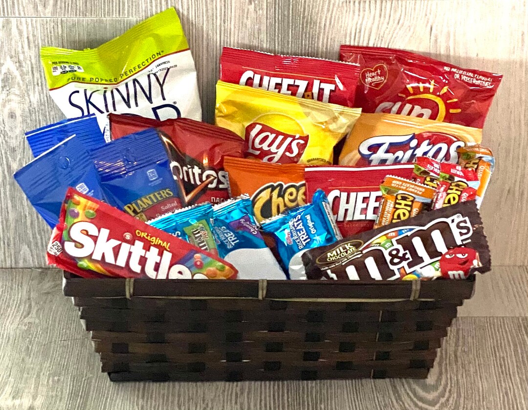 Snack Basket, Snack Gift Basket Etsy
