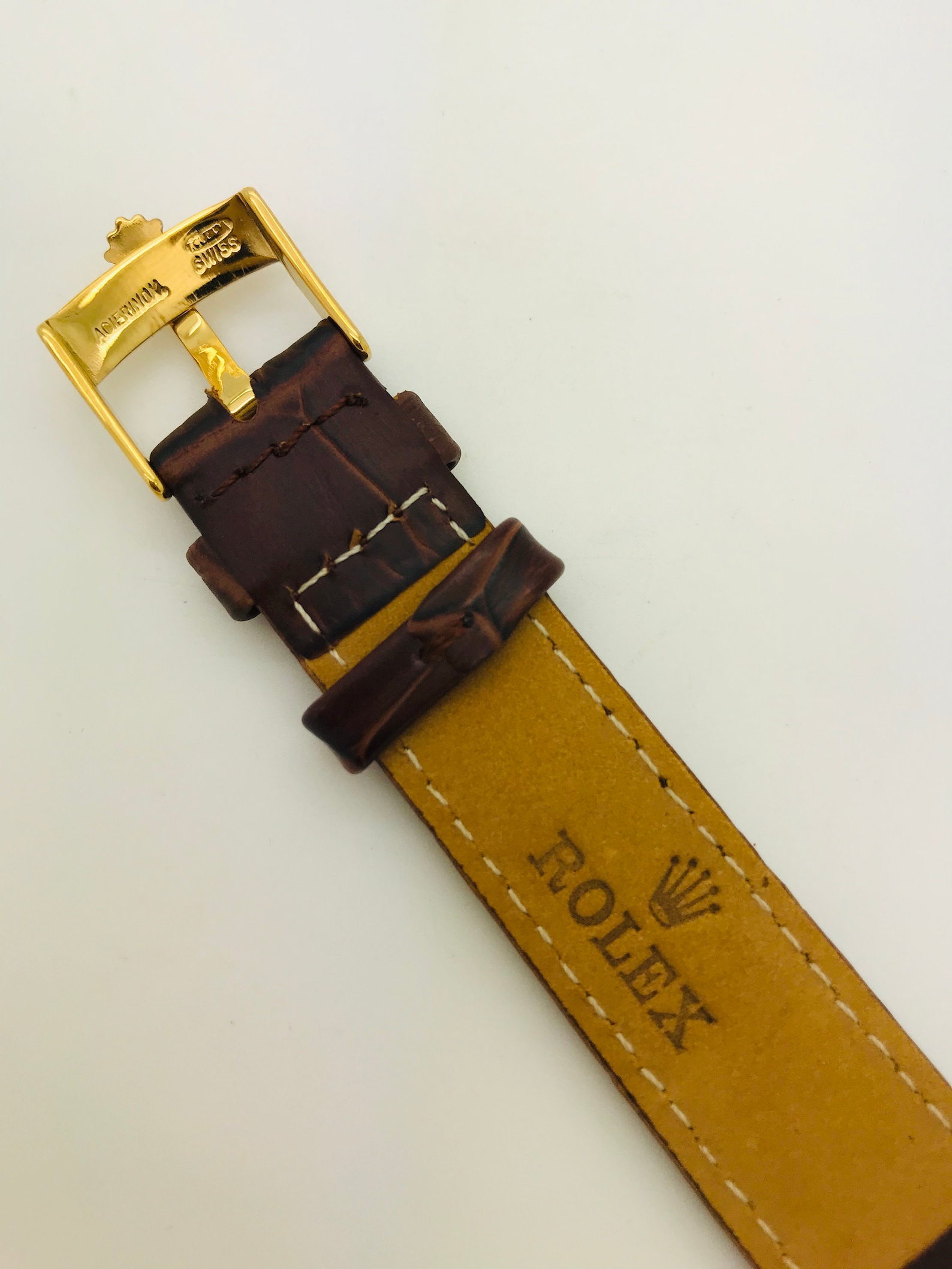 New Rolex 18mm Genuine Leather Strap With Buckle for Rolex Etsy UK