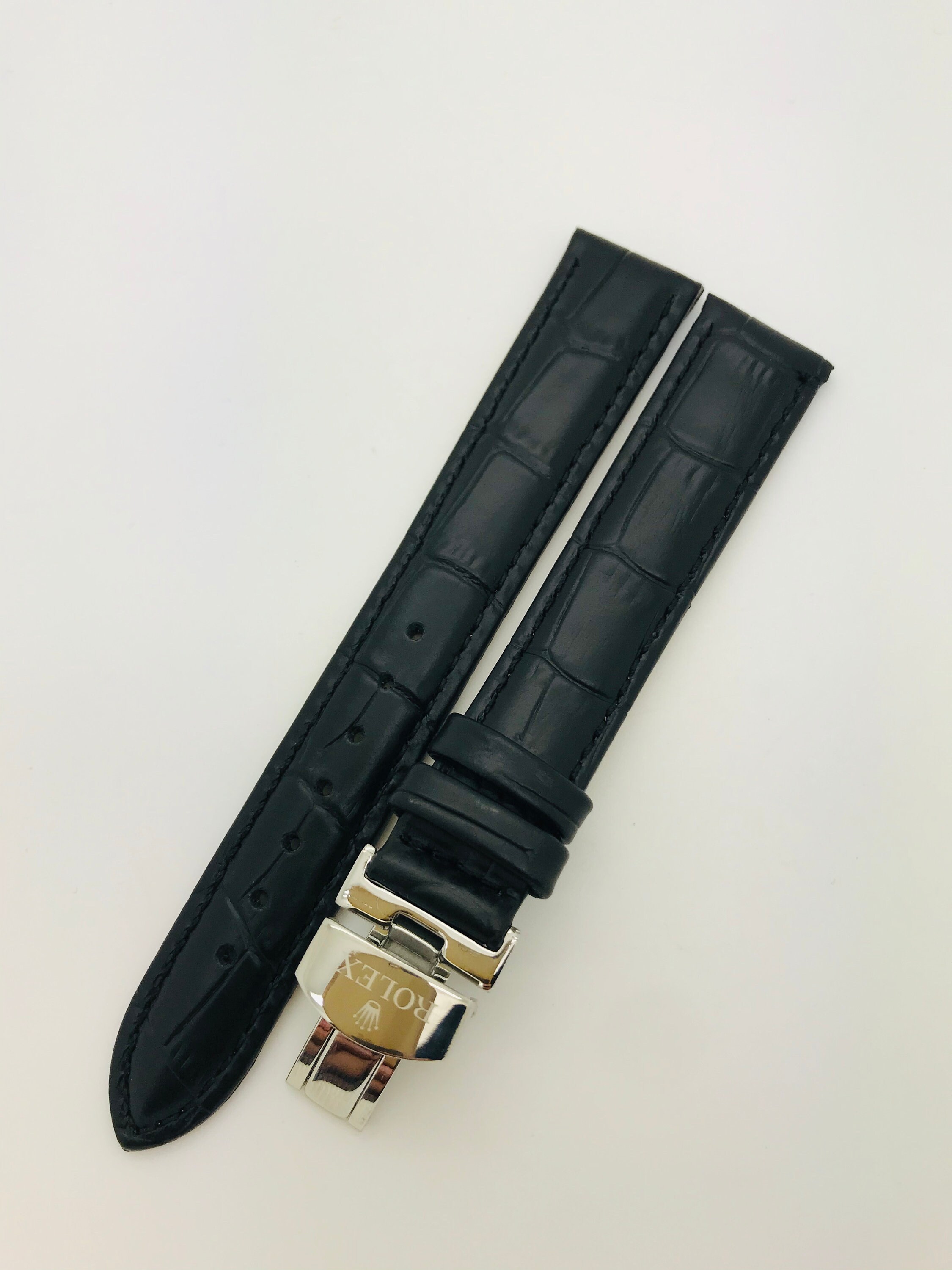 New Rolex 18mm Genuine Leather Strap With Buckle for Rolex Etsy UK