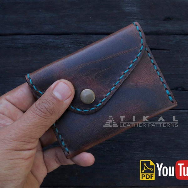 Note and Cardholder Pattern, Leather wallet pattern, Leather pattern, Leather pattern PDF, Leather template.