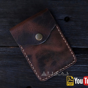 Fancy Portemonnaie Muster, Brieftasche Muster, Cardholder Muster, Leder Muster, Leder Muster PDF, Leder Vorlage.