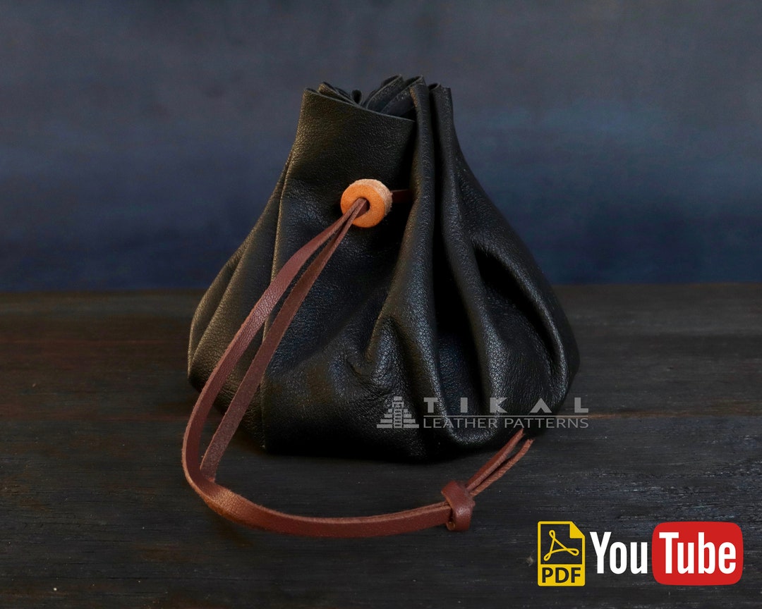 Medieval Pouch, Medieval Pouch Pattern, Coin Purse Pattern, Leather Pattern, Leather Pattern PDF ...