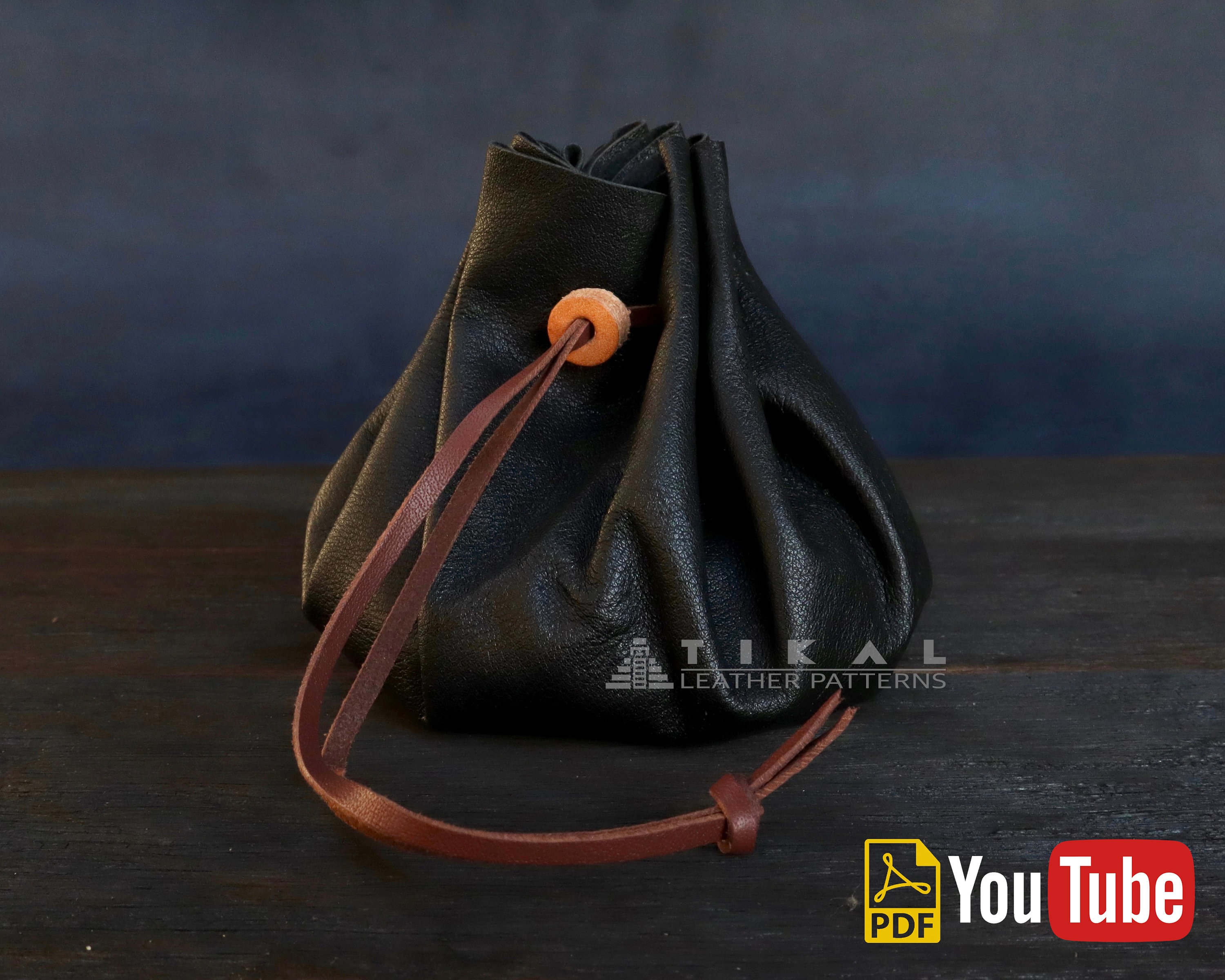 Drawstring Leather Pouch, Coin Purse, Dark Brown, Leather Pouch Bag, Small  Leather Pouch, Tobacco Pouch, Key Pouch, Money Pouch, Pouch Bags 