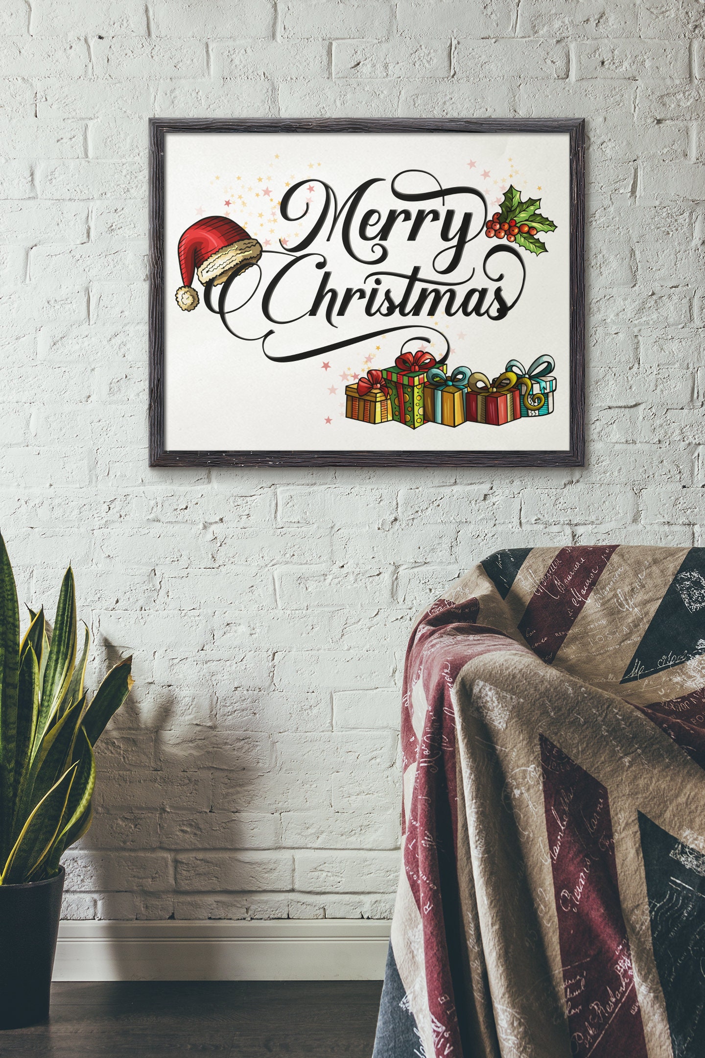 Printable Christmas and winter Decor wall decor Modern | Etsy