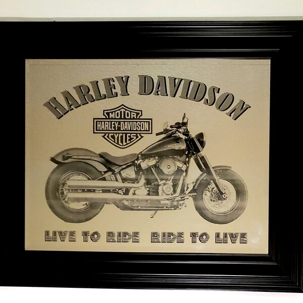 Harley Davidson Wall Mirror Etsy