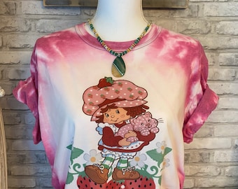 Strawberry Shortcake Bleached T Shirt