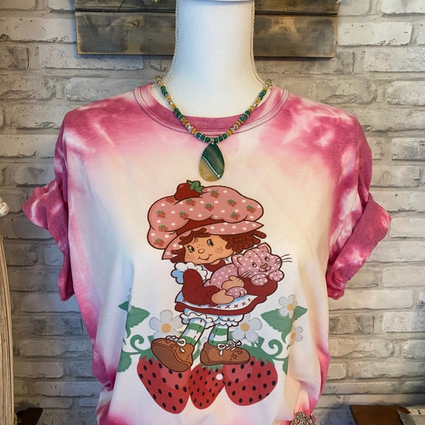 Strawberry Shortcake Bleached T Shirt