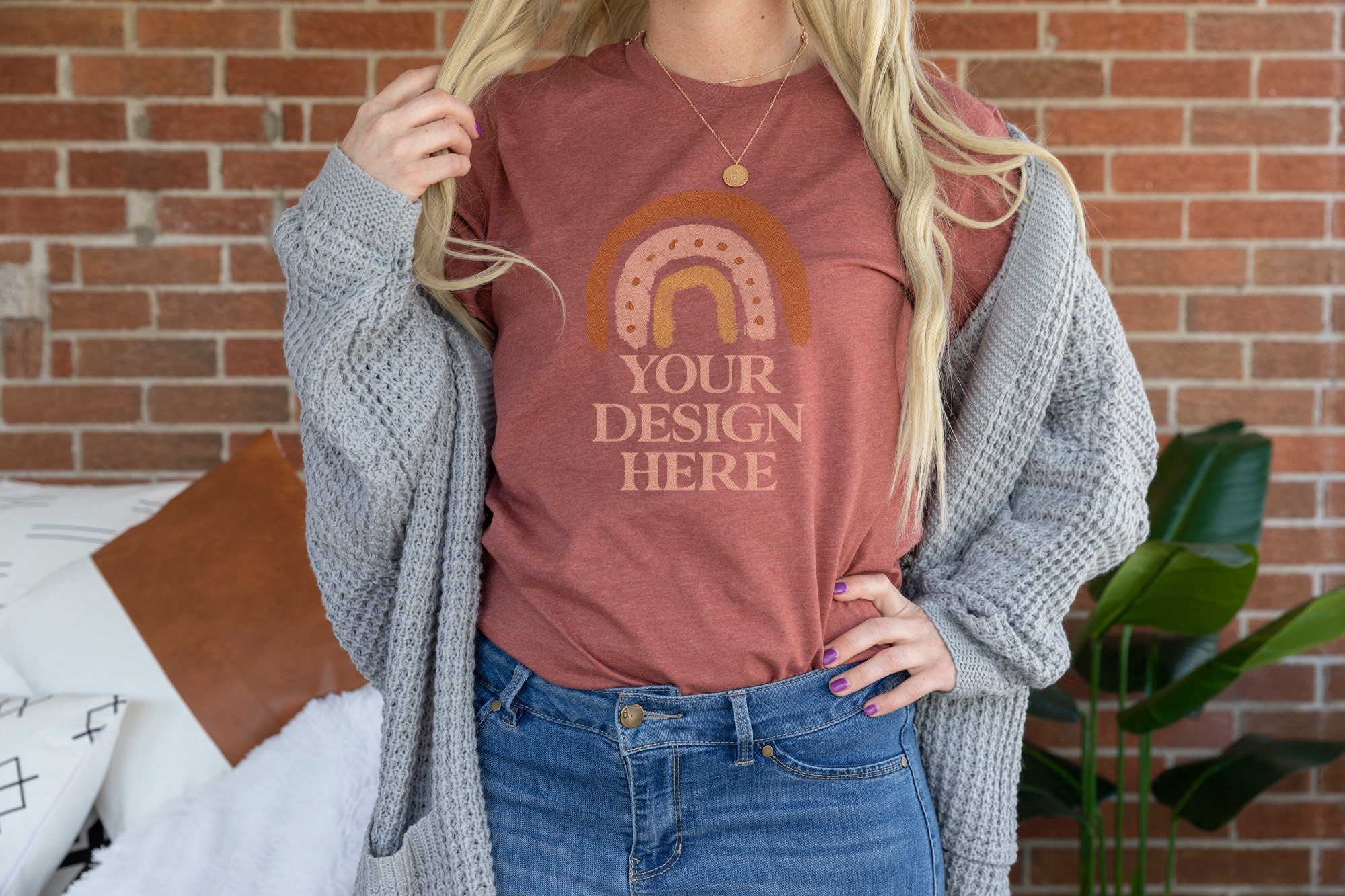 heather clay t shirt