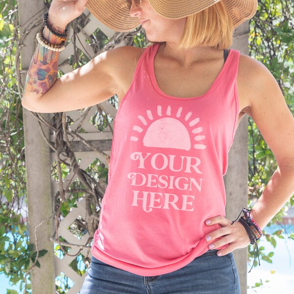 Hot Pink Tank Top - Etsy