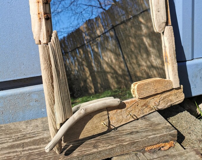 Rectangle mosaic leaf mirror art | Etsy