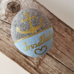 Painted beach pebbles from the island of Rügen