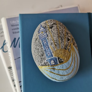Painted beach pebbles from the island of Rügen