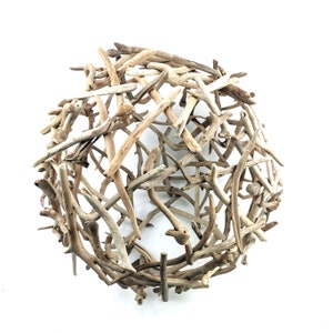 Driftwood ball from the island of Rügen - ball lamp or decorative element
