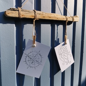 Driftwood | Picture hanger | Photo wall from the island of Rügen