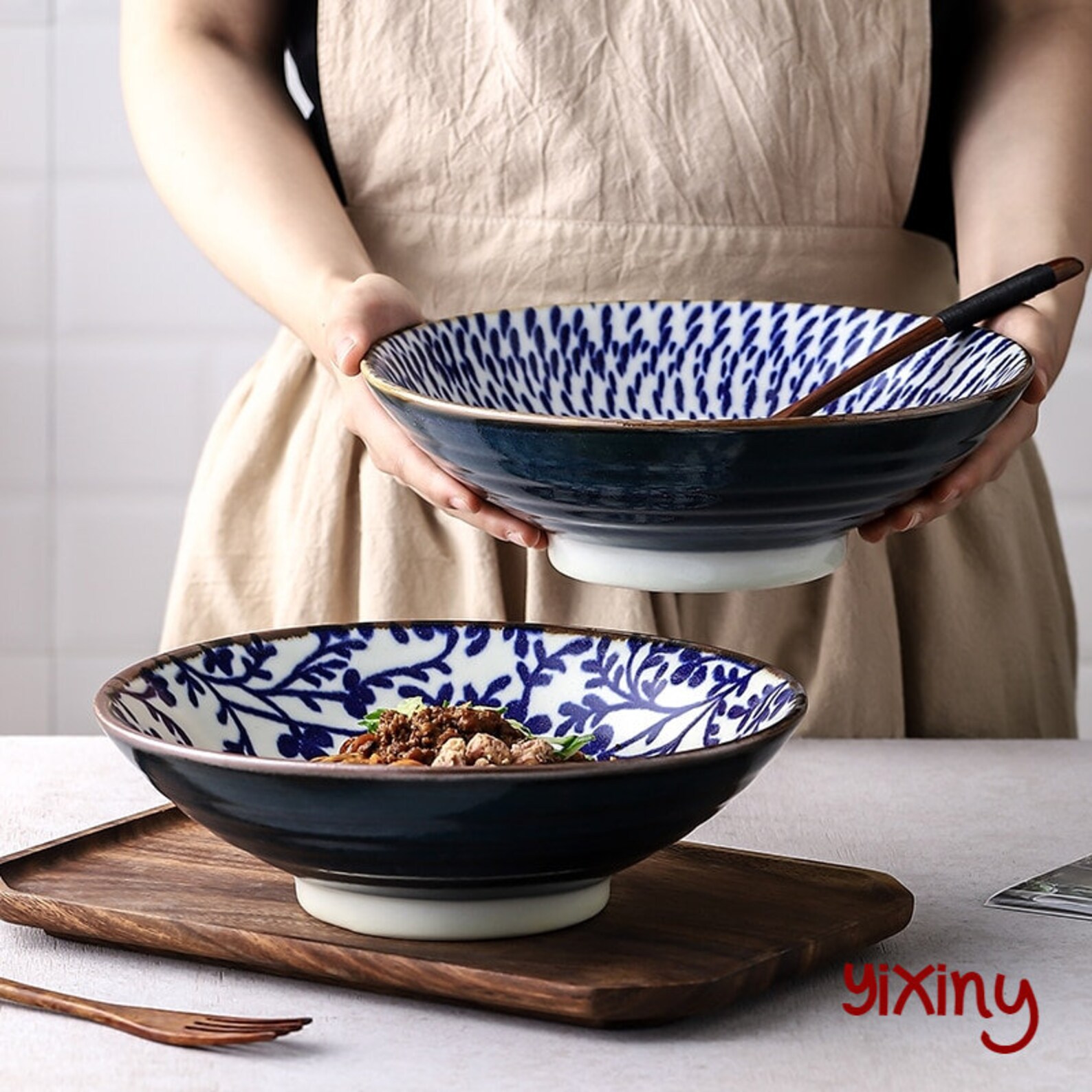 NEW ITEM 9.5 inch Japanese Bowl Large Ramen Bowl Microwave Etsy