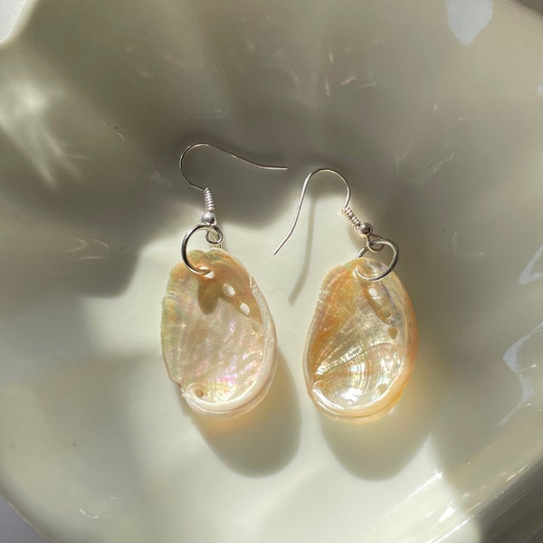 Mini Abalone Earrings. Real Mini Abalone. Paua Beach Earrings. Sea Shell Earrings. Abalone Resin Earrings. Abalone Resin Earring. Whole Paua