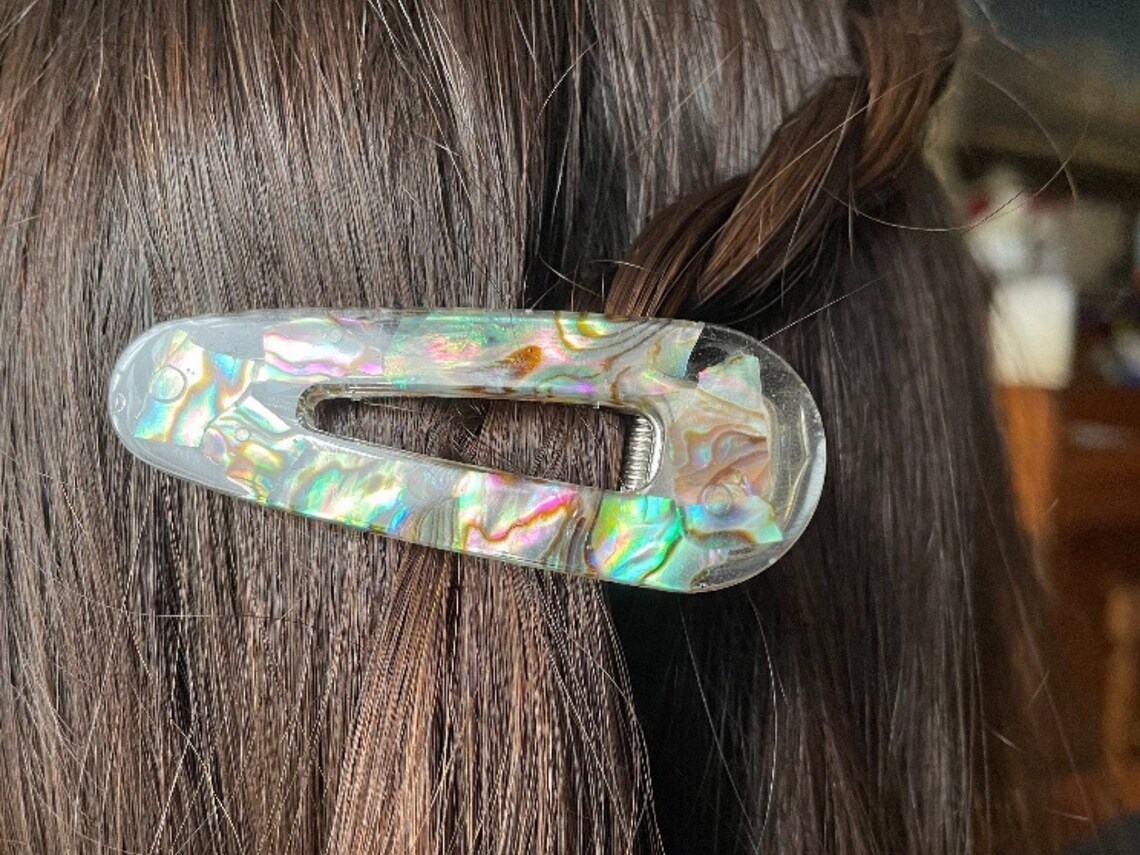 Abalone Hair Clips. Real New Zealand Paua. Paua Hair Clips. Etsy