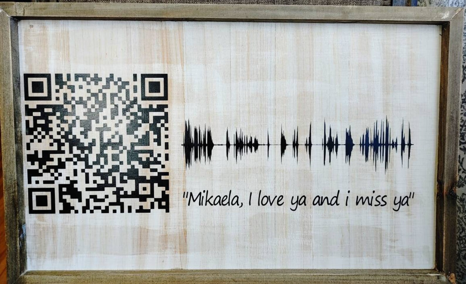 QR code and sound wave sign | Etsy