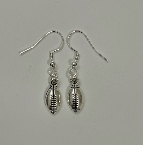 Football Dangle Earrings