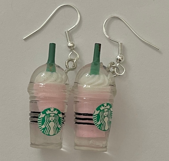 Cream Drink Earrings