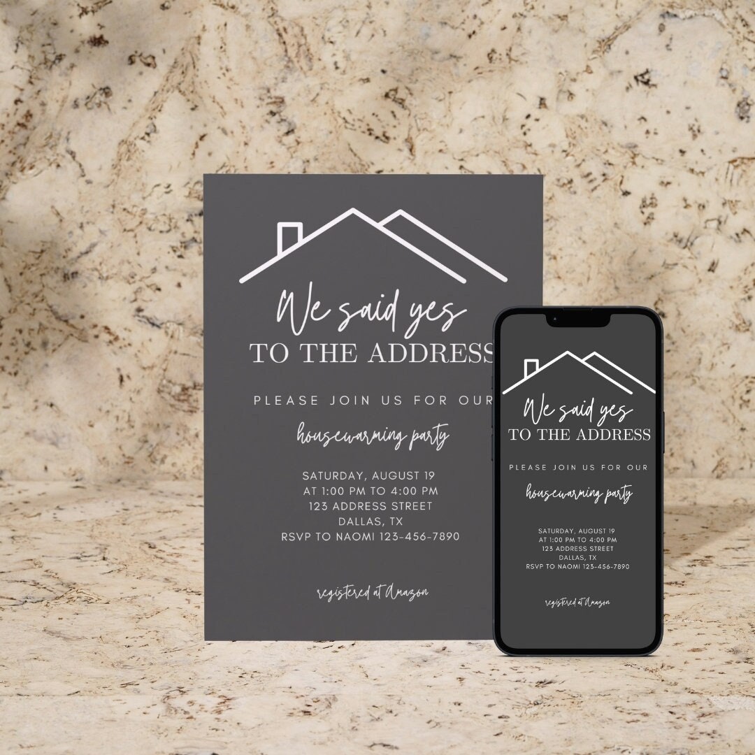 Editable Housewarming Invitation, Digital Housewarming Invitation ...
