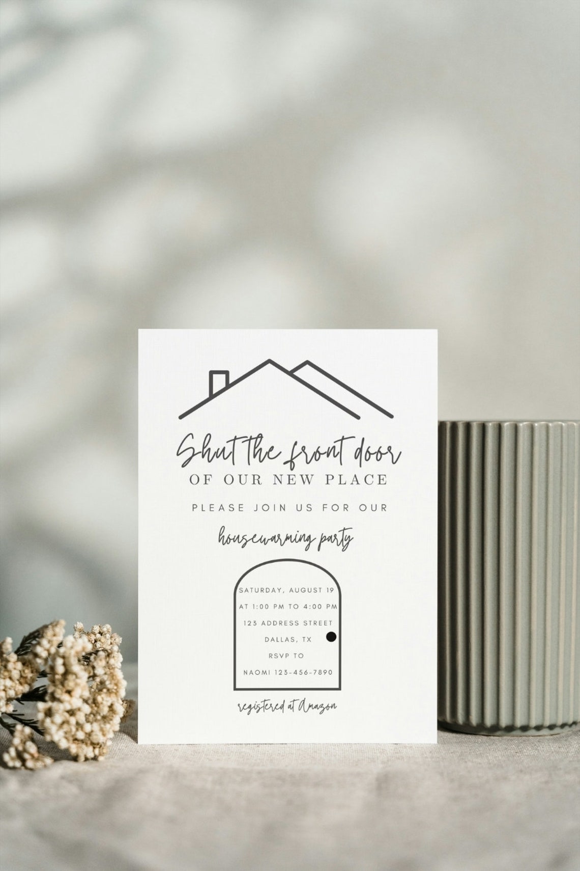 Editable Housewarming Invitation, Digital Housewarming Invitation ...