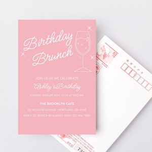 Birthday Brunch Invitation Printable | Brunch Invitation Template ...