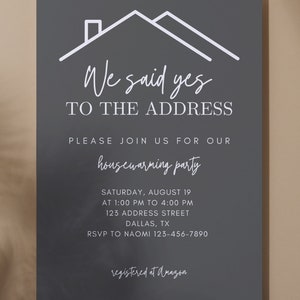 Editable Housewarming Invitation, Digital Housewarming Invitation ...