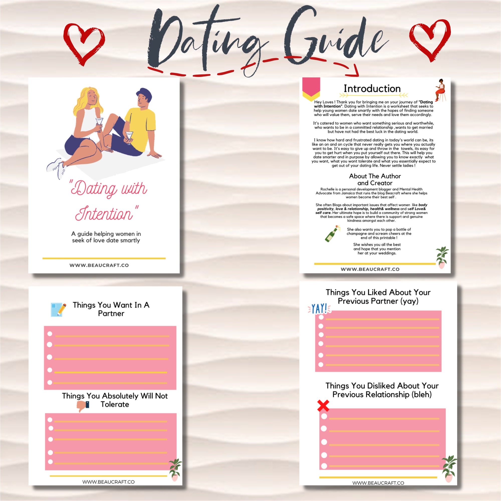 Dating Guide and Relationship Planner Digital Printable | Etsy Canada