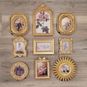 Vintage & Modern | Picture Frames | Gold Ornate Picture Frame | Moody | Dark Academia | Cottagecore | Gallery Wall Print | Maximalist