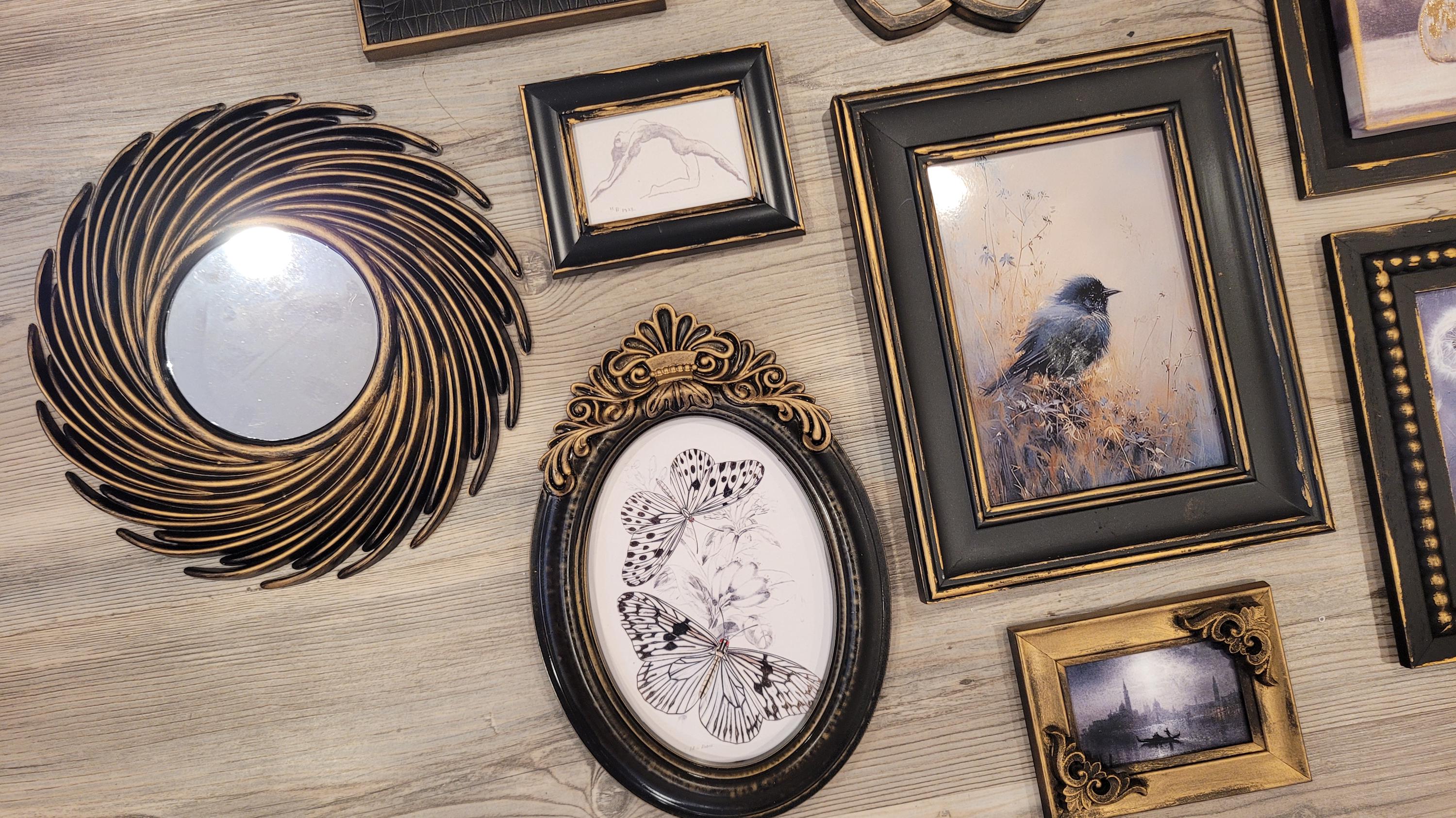 Vintage & Modern | Picture Frames | Gold Ornate Picture Frame | Moody | Dark Academia | Cottagecore | Gallery Wall Print | Maximalist