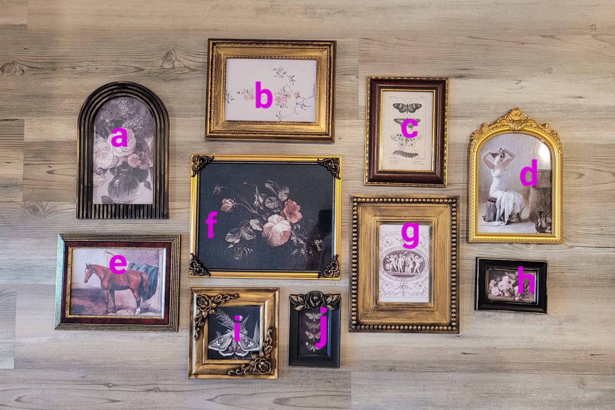 Vintage & Modern | Picture Frames | Gold Ornate Picture Frame | Moody | Dark Academia | Cottagecore | Gallery Wall Print | Maximalist